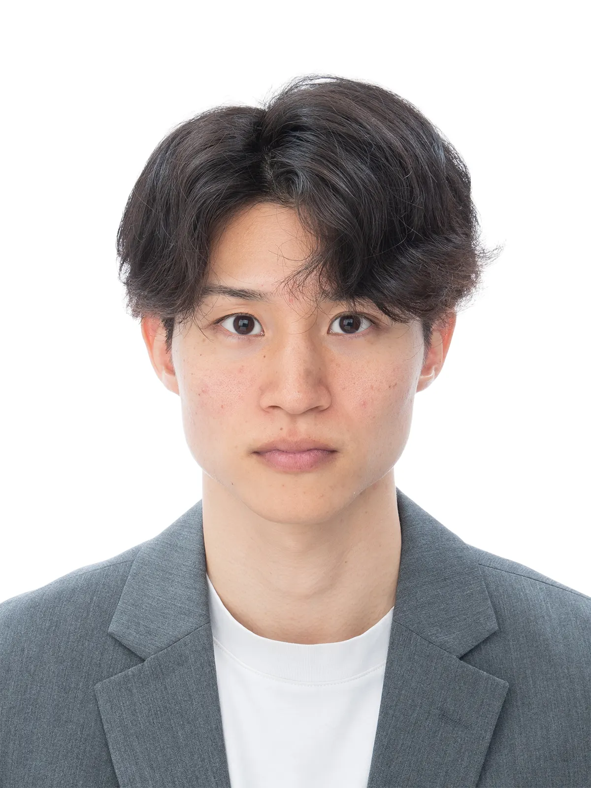 転職証明写真ビフォー