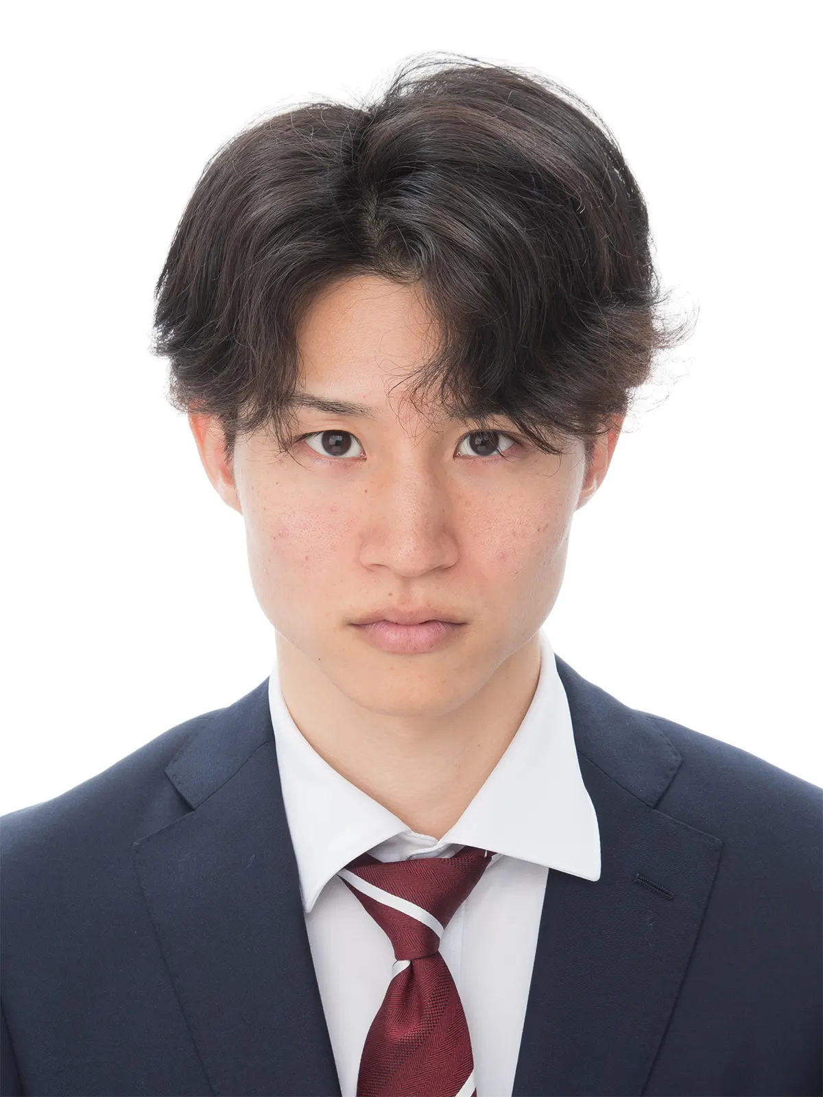 転職証明写真ビフォー