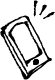 スマホのイラスト